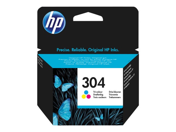 HP 304 - Farbe (Cyan, Magenta, Gelb) - Original - Tintenpatrone - für AMP 130; Deskjet 26XX, 37XX; Envy 50XX