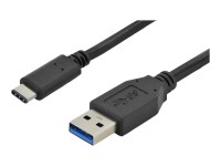ASSMANN - USB-Kabel - USB Typ A (M) bis USB-C (M) - USB 3.0 - 1 m - geformt - Schwarz