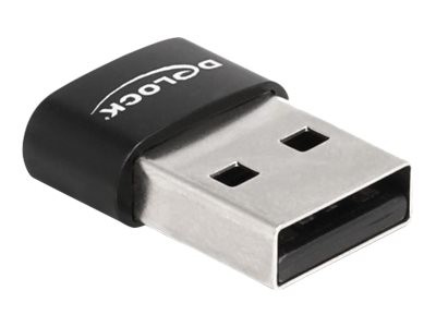 Delock - USB-Adapter - USB (M) zu USB-C (W) - USB 2.0 - 3 V - 5 A - Schwarz