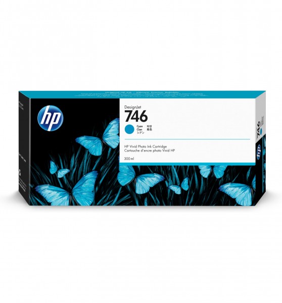 HP 746 - 300 ml - Cyan - Original - DesignJet - Tintenpatrone - für DesignJet HD Pro MFP, Z6, Z6dr, Z9+, Z9+dr