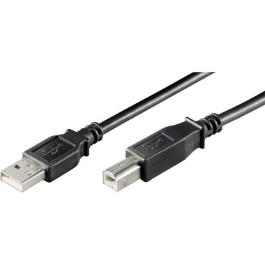 Goobay USB Kabel 68901 USB 2.0 3m A/B-Stecker schwarz