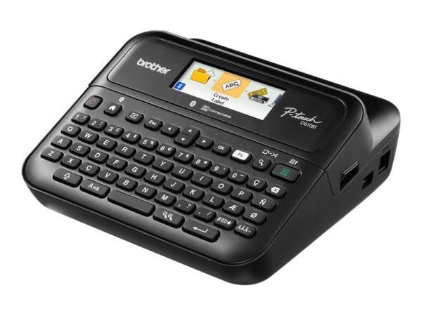 Brother P-Touch PT-D610BTVP - Beschriftungsgerät - s/w - Thermotransfer - 24 mm Breite - 180 x 360 dpi - bis zu 30 mm/Sek. - USB, Bluetooth 5.0 - Cutter - 7-zeiliger Druck, Druckvorschau, Spiegelschrift, Vertikaler Druck, Mehrfachausdruck - Schwarz