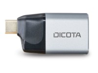 Dicota Videoadapter - 24 pin USB-C männlich zu HDMI, 24 pin USB-C weiblich - Silber - USB-Stromve