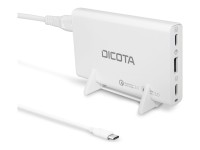 Dicota Desktop 3-Port Charger 65W white