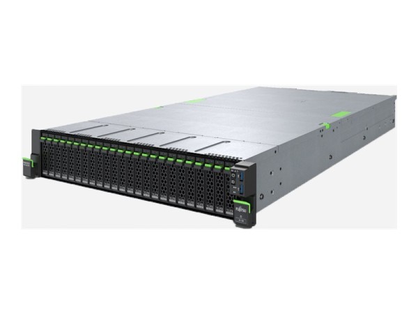 Fujitsu PRIMERGY RX2540 M7 - Server - Rack-Montage - 2U - zweiweg - 1 x Xeon Silver 4410Y / 2 GHz - RAM 32 GB - SATA/SAS - Hot-Swap 6.4 cm (2.5") Schacht/Schächte - keine HDD - Monitor: keiner - mit 3 Jahre 24x7 Fujitsu Support Pack Vor-Ort-Service