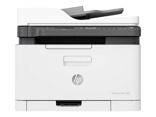 HP Color Laser MFP 179fwg - Multifunktionsdrucker - Farbe - Laser - A4 (210 x 297 mm) (Original) - A4/Letter (Medien) - bis zu 14 Seiten/Min. (Kopieren) - bis zu 18 Seiten/Min. (Drucken) - 150 Blatt - 33.6 Kbps - USB 2.0, LAN, Wi-Fi(n)
