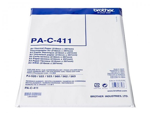 Brother PAC411 Thermopapier A4 (210 x 297 mm) 100 Blatt