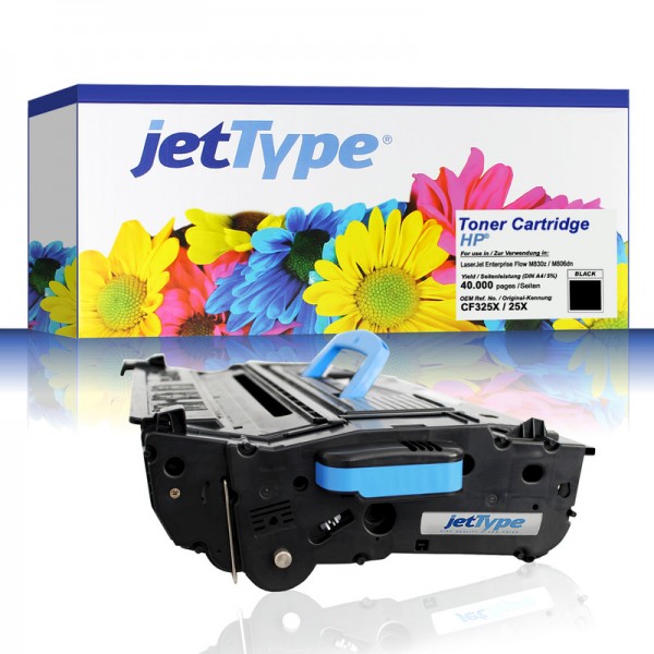 jetType Toner kompatibel zu HP CF325X 25X schwarz 40.000 Seiten Große Füllmenge 1 Stück