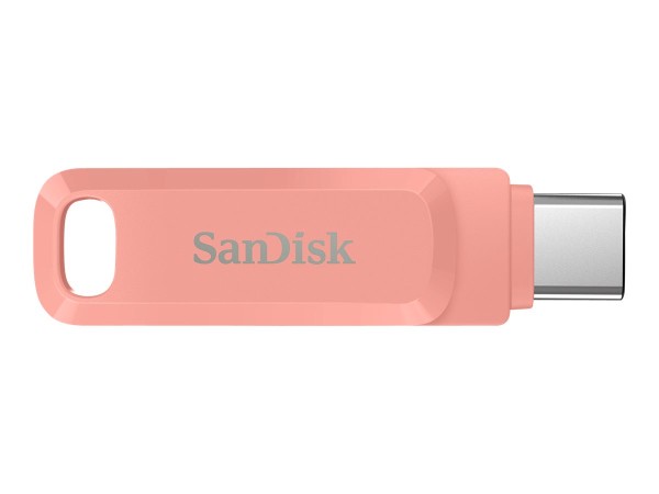 SanDisk Ultra Dual Drive Go - USB-Flash-Laufwerk - 512 GB - USB 3.1 Gen 1 / USB-C - pfirsichfarben