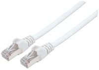 Intellinet Network Patch Cable, Cat7 Cable/Cat6A Plugs, 10m, White, Copper, S/FTP, LSOH / LSZH, PVC, RJ45, Gold Plated Contacts, Snagless, Booted, Lifetime Warranty, Polybag - Netzwerkkabel - RJ-45 (M) bis RJ-45 (M) - 10 m - SFTP, PiMF - CAT 7 - halogenfrei, ohne Haken - weiß