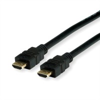 VALUE - HDMI-Kabel mit Ethernet - HDMI männlich zu HDMI männlich - 10 m - Doppelisolierung - Schwarz - 4K Unterstützung