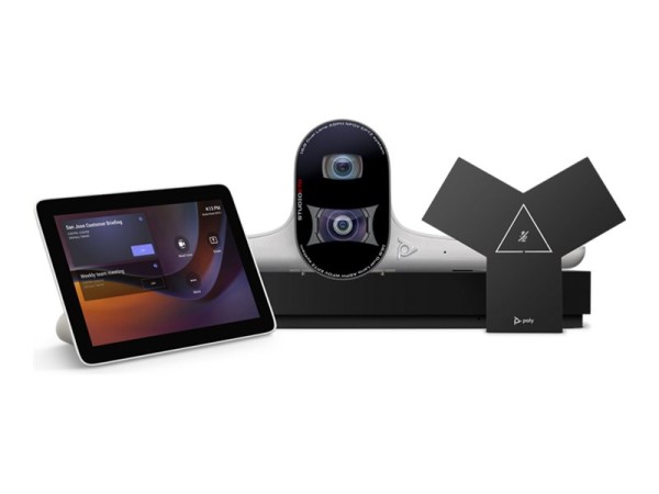 Poly G7500 - Videokonferenzsystem - Zoom Certified, Zertifiziert für Microsoft Teams - Schwarz