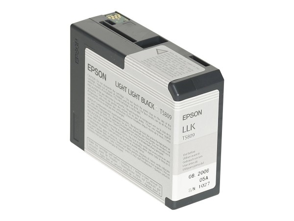 Epson T5809 - 80 ml - Light Light Black - Original - Tintenpatrone - für Stylus Pro 3800, Pro 3880