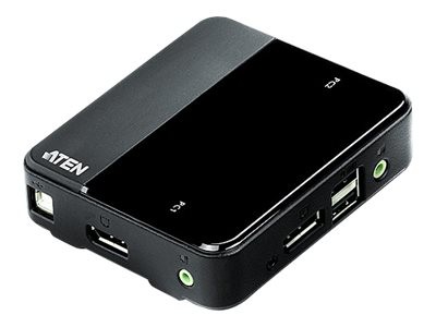 ATEN CS782DP - KVM-/Audio-/USB-Switch - 2 x KVM/Audio/USB - 1 lokaler Benutzer - Desktop