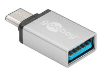goobay - USB-Adapter - USB-C (M) bis USB Typ A (W) - USB 3.0 - Silber