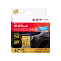 AgfaPhoto SDXC UHS II 128GB Professional High Speed U3 V90 - Extended Capacity SD (SDXC)