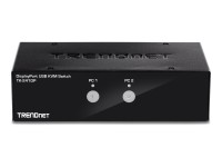 TRENDnet TK 241DP - KVM-/Audio-/USB-Switch - 2 x KVM/Audio/USB - 1 lokaler Benutzer - Desktop