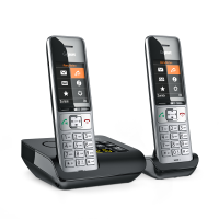 Gigaset 500A Comfort Duo - Schnurlostelefon - Anrufbeantworter - ECO DECTGAPCAT-iq - Silver Black + zusätzliches Handset