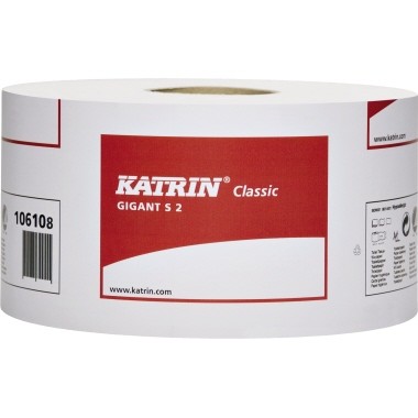 Katrin Toilettenpapier 2504 Classic Gigant S2 2lg. 150m ws 12 Rl./Pack.