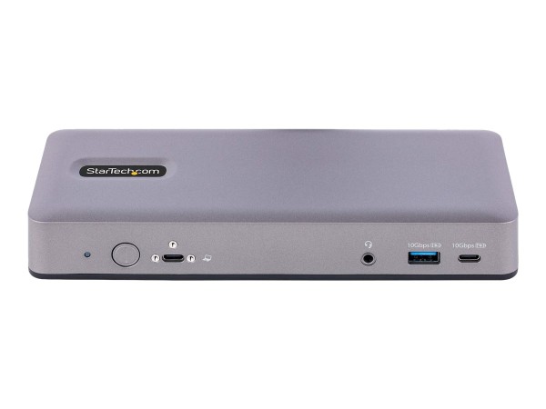StarTech USB-C Docking Station - Multi Monitor HDMI/DP/DP Alt Mode USB-C Dock - 3x 4K30 / 2x 4K60 - 7-Port USB Hub - 60W Power Delivery - GbE - 3.5mm Audio - Works With Chromebook certified - Dockingstation - USB-C / Thunderbolt 3 / Thunderbolt 4 - 2 x HDMI, 2 x DP, USB-C - GigE - 60 Watt