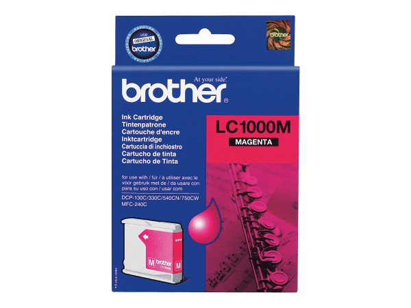 Brother LC1000M - Magenta - Original - Tintenpatrone - für Brother DCP-350, 353, 357, 560, 750, 770, MFC-3360, 465, 5460, 5860, 660, 680, 845, 885