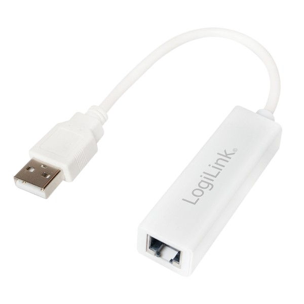 LogiLink USB 2.0 to Fast Ethernet RJ45 Adapter - Netzwerkadapter - USB 2.0 - 10/100 Ethernet