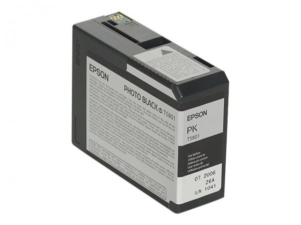 Epson T5801 - 80 ml - Photo schwarz - Original - Tintenpatrone - für Stylus Pro 3800, Pro 3880
