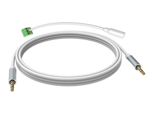 VISION Techconnect - Audiokabel - Mini-Stecker (M) bis Mini-Stecker (M) - 10 m - Doppelisolierung - weiß