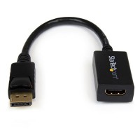 StarTech DisplayPort auf HDMI Video Adapter / Konverter (Stecker/Buchse) - DP zu HDMI mit bis zu 1920x1200 - DP / HDMI Länge 25cm - Videoadapter - DisplayPort männlich zu HDMI weiblich - 26.5 cm - für P/N: DK30CH2DEP, DK30CH2DEPUE, DK30CHDDPPD, DK30CHDPPDUE, MST14DP123DP, SV231QDPU34K