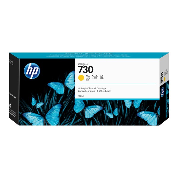 HP 730 - 300 ml - mit hoher Kapazität - Gelb - Original - DesignJet - Tintenpatrone - für DesignJet SD Pro MFP, T1600, T1600dr, T1700, T1700dr, T2600, T2600dr