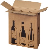 smartboxpro Versandkarton 00069083 für 3 Flaschen 10 St./Pack.