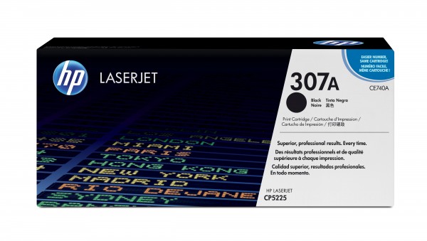 HP 307A - Schwarz - Original - LaserJet - Tonerpatrone (CE740A) - für Color LaserJet Professional CP5225, CP5225dn, CP5225n