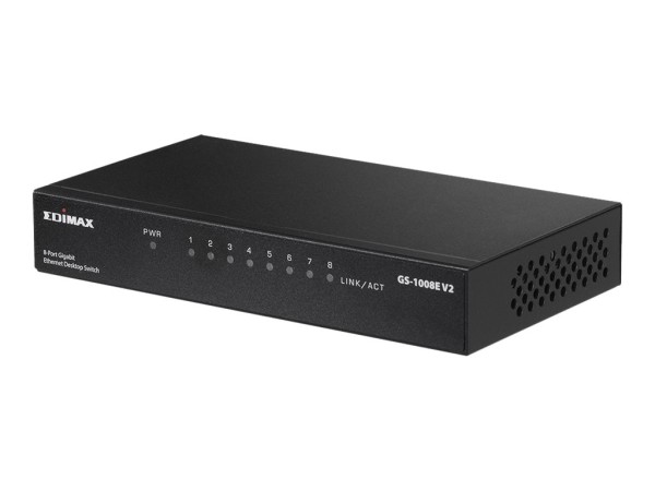 Edimax GS-1008E V2 - Switch - unmanaged - 8 x 10/100/1000 - Desktop