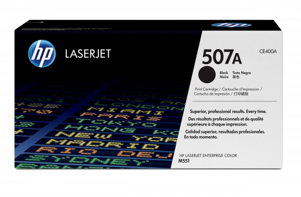 HP 507A - Schwarz - original - LaserJet - Tonerpatrone (CE400A) - für Color LaserJet Enterprise MFP M575; LaserJet Pro MFP M570