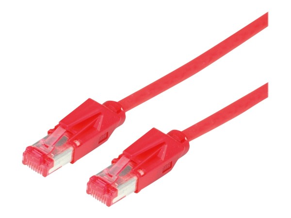 Secomp DRAKA UC600 SS27 - Patch-Kabel - RJ-45 (M) zu RJ-45 (M) - 1 m - SSTP-Kabel - CAT 6 - halogenfrei - Rot
