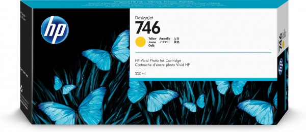 HP 746 - 300 ml - Gelb - Original - DesignJet - Tintenpatrone - für DesignJet HD Pro MFP, Z6, Z6dr, Z9+, Z9+dr