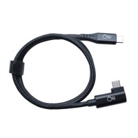 Bachmann Ochno USB-C Kabel gewinkelt 0.7m schwarz - Kabel - Digital/Daten