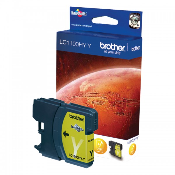 Brother LC1100HYY - Hohe Ergiebigkeit - Gelb - Original - Tintenpatrone - für Brother DCP-6690CW, MFC-5890CN, MFC-5895CW, MFC-6490CW, MFC-6890CDW; Justio MFC-5890CN