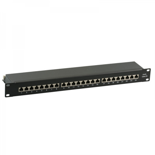 EFB-Elektronik - Patch Panel - Rack montierbar - RJ-45 X 24 - Schwarz, RAL 9005 - 1U - 48.3 cm (19")