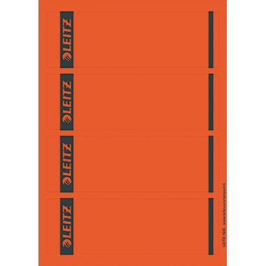 Leitz Ordneretikett 16852025 kurz/breit Papier rot 100 St./Pack.