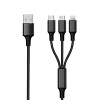 ACV 3in1 USB Ladekabel schw 1.5m - Digital/Daten