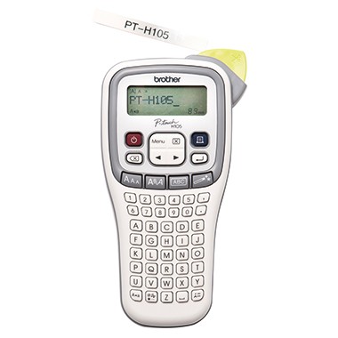 Brother P-Touch PT-H105 - Beschriftungsgerät - s/w - Thermotransfer - Rolle (1,2 cm) - 180 dpi - bis zu 20 mm/Sek. - Cutter - 2-zeiliger Druck