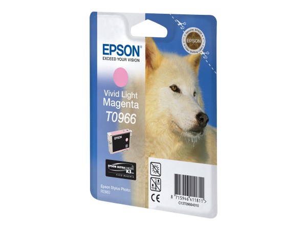Epson T0966 - 11.4 ml - Vivid Light Magenta - Original - Blisterverpackung - Tintenpatrone - für Stylus Photo R2880