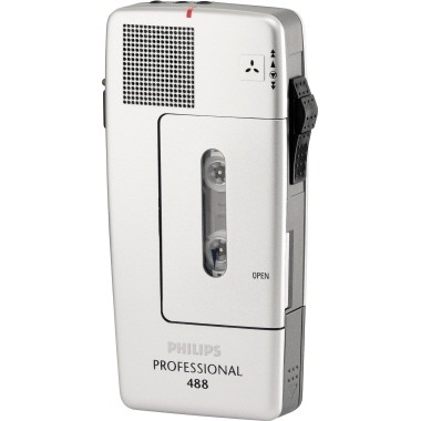 Philips Diktiergerät Pocket Memo 488 Professional LFH0488/00B silber