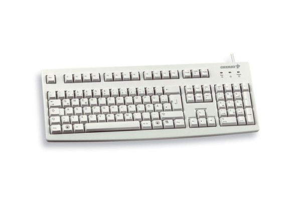 CHERRY G83-6104 - Tastatur - USB - USA - Hellgrau