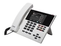 Auerswald COMfortel D-400 - VoIP-Telefon mit Rufnummernanzeige/Anklopffunktion - dreiweg Anruffunktion - SIP, RTP, SRTP, SIPS - 6 Leitungen - weiß