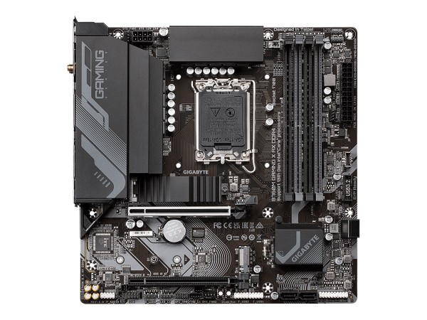 Gigabyte B760M GAMING X AX - 1.X - Motherboard - micro ATX - LGA1700-Sockel - B760 Chipsatz - USB 3.2 Gen 1, USB-C 3.2 Gen2 - Bluetooth, 2.5 Gigabit LAN, Wi-Fi - Onboard-Grafik (CPU erforderlich) - HD Audio (8-Kanal)