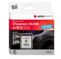 AgfaPhoto CFexpress Professional - 512 GB - CFexpress - NAND - 1700 MB/s - 1400 MB/s - Kältebe