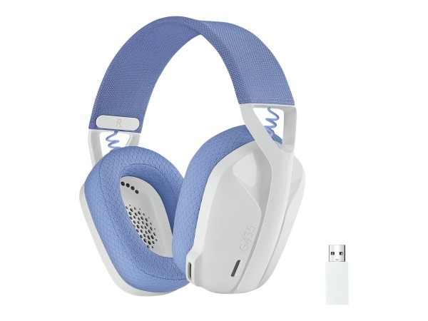 Logitech Lightspeed G435 - Headset - ohrumschließend - Bluetooth / 2,4 GHz Funkfrequenz - kabellos - weiß - Discord Certified