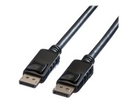 Roline - DisplayPort-Kabel - DisplayPort (M) eingerastet zu DisplayPort (M) eingerastet - DisplayPort 1.2 - 3 m - 4K Unterstützung - Schwarz